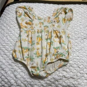 Adorable Disney Lion King Print Kids One Piece Romper